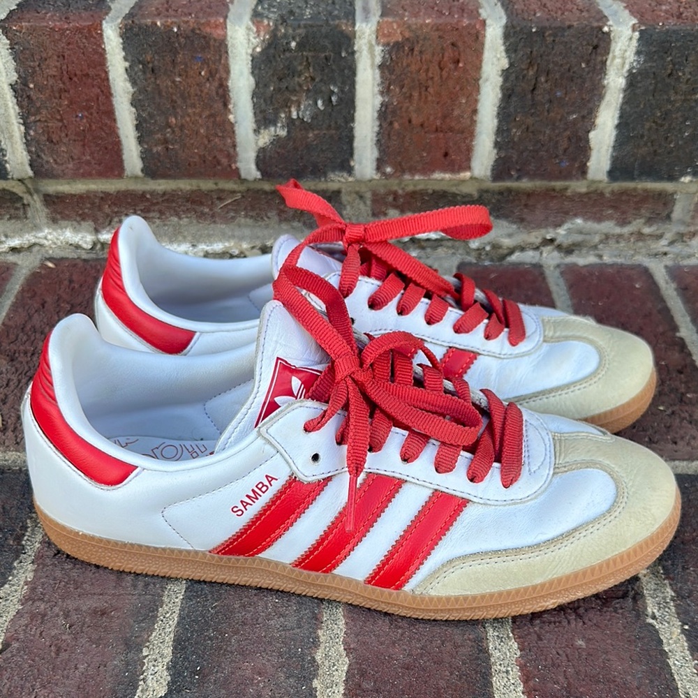 Adidas Samba OG Women’s Red and White Sneakers